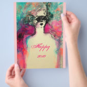 チャーム/ピンクの金ゴールドフローラきらめき チラシ (手)