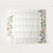 チャーム ブッシュ フラワーズ スウィート 16 ステップ & リピート バックドロップ タペストリー (正面(横))