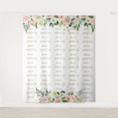 チャーム ブッシュ フラワーズ スウィート 16 ステップ & リピート バックドロップ タペストリー (正面)