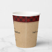 チャーム ラスティック レッド バッファロー プライド モノグラム ウェディング 紙コップ (右)