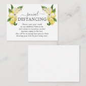 チャーム レモン フルーツ フラワーズ ベビー シャワー 詳細 エンクロージャーカード (正面/裏面)