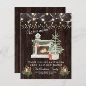 チャーム 冬の休暇 気分転換 招待状 (正面/裏面)