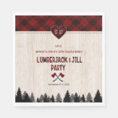 チャームLumberJack結婚とJillの30周年 スタンダードランチョンナプキン (正面)