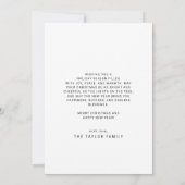 チャーリカラフルーおもしろい家族の写真メリークリスマス シーズンカード (裏面)