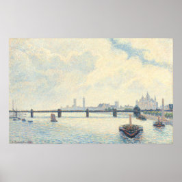チャーリングクロス橋 - カミーユ・ピサロ 美術 ポスター