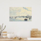 チャーリングクロス橋 - カミーユ・ピサロ 美術 ポスター (キッチン)