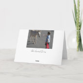 チャーリーおよびクリスマスのburro シーズンカード (裏面)