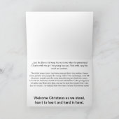 チャーリーおよびクリスマスのburro シーズンカード (内部)