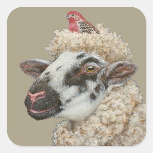 チャーリーとベアトリスのシール スクエアシール (正面)