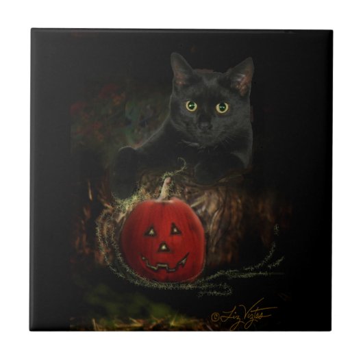 チャーリーと彼の魔法のパンプキンタイル タイル (正面)