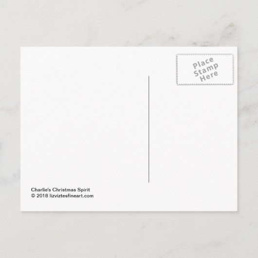 チャーリーのクリスマス精神 シーズンポストカード (裏面)