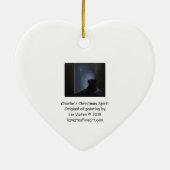 チャーリーのクリスマス精神 セラミックオーナメント (裏面)