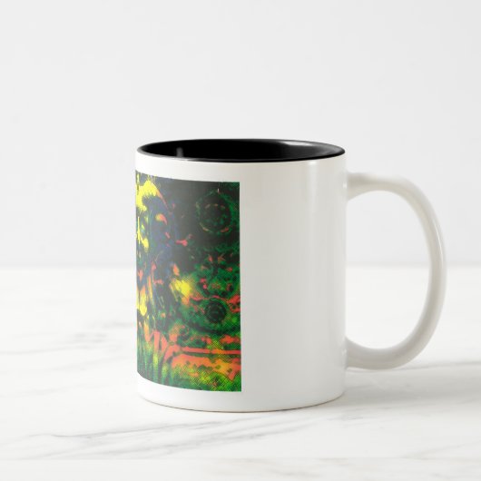 チャーリーの幸せなガーゴイル ツートーンマグカップ (右)