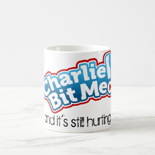 チャーリーは私をマグかみました コーヒーマグカップ (中央)