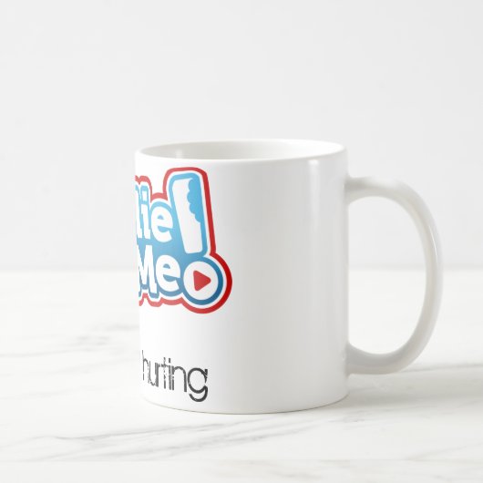 チャーリーは私をマグかみました コーヒーマグカップ (右)