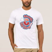 チャーリーは私を円形Tシャツのロゴかみました Tシャツ (正面)
