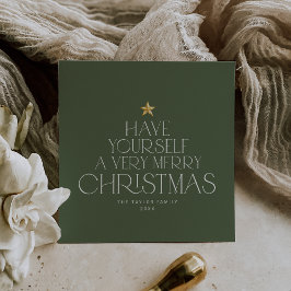 チャーリーグリーンスターメリーファミリーリトルクリスマス シーズンカード