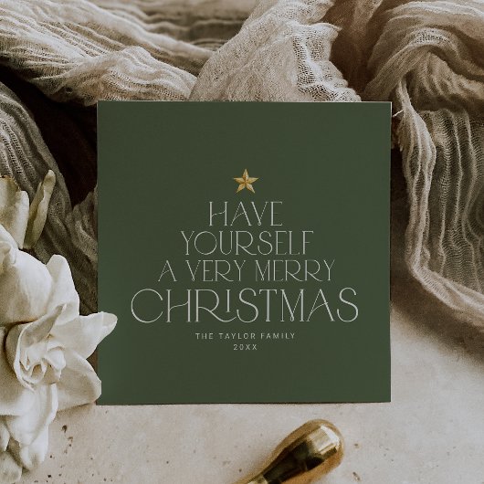 チャーリーグリーンスターメリーファミリーリトルクリスマス シーズンカード