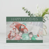 チャーリーグリーンハッピーホリデークリスマス写真クリスマス シーズンカード (スタンド正面)