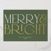 チャーリーグリーンフォイル明メリーるい家族のクリスマス 箔シーズンカード (正面)