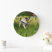 チャーリーザキツネテリ遊アボールウォールクロック ラージ壁時計 (ホーム)
