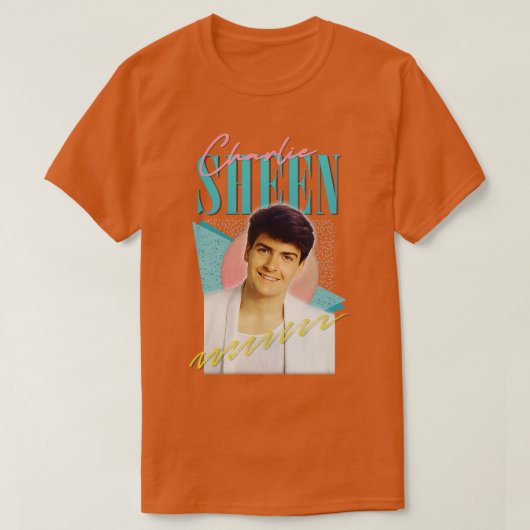 チャーリーシェン80年代の美学 Tシャツ (デザイン正面)