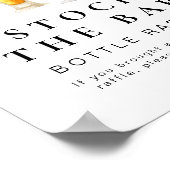 チャーリーストックザバーボトルラッフルサイン ポスター (角)