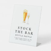 チャーリーストックザバーボトルラッフルサイン 台座サイン (正面)