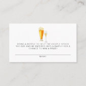 チャーリーストックザバーボトルラッフルチケット プレイスカード (正面)