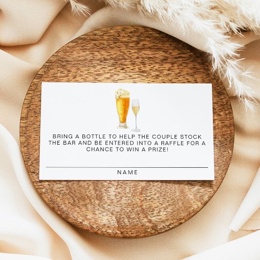 チャーリーストックザバーボトルラッフルチケット プレイスカード