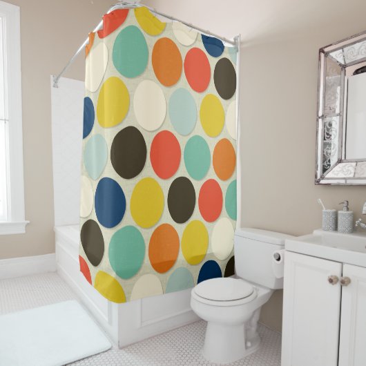 チャーリースポットクリーム シャワーカーテン (インサイチュ)