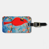 チャーリータグ付きラゲッジタグ(鳥)ショウジョウコウカンチョウ ラゲッジタグ (正面横)