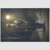 チャーリーチャップリンポートレートデクページ 薄葉紙 (正面)