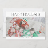 チャーリーブラックハッピーホリデークリスマス写真クリスマス シーズンカード (正面)