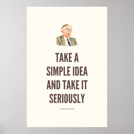 チャーリーマンガー引用文 ポスター (正面)