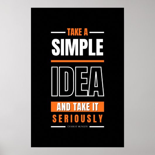 チャーリームンガー引用文変動 ポスター (正面)