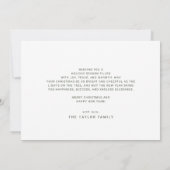 チャーリーレッドグリーンおもしろいホホホホホファミリークリスマス シーズンカード (裏面)