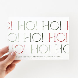 チャーリーレッドグリーンおもしろいホホホホホファミリークリスマス シーズンカード