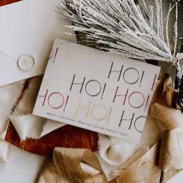 チャーリーレッドグリーンフォイルHo Ho Familyクリスマス 箔シーズンカード