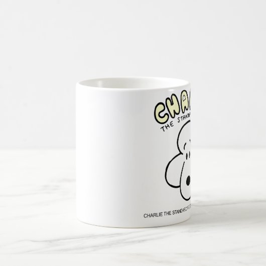チャーリー標準プードルのマグ コーヒーマグカップ (中央)