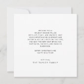 チャーリー金ゴールドスターメリーファミリーリトルクリスマス シーズンカード (裏面)