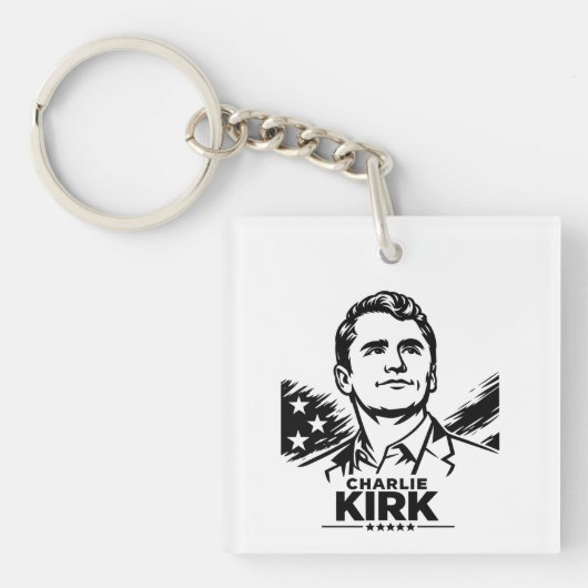 チャーリー・カーク キーホルダー (正面)