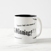 チャーリー・シーンはマグを引用します ツートーンマグカップ (正面右)