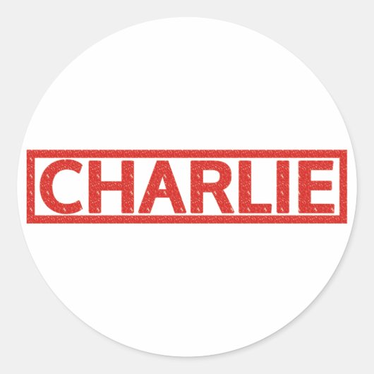 チャーリー・スタンプ ラウンドシール (正面)