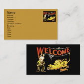 チャーリー・チャップリンの歓迎 名刺 (正面/裏面)