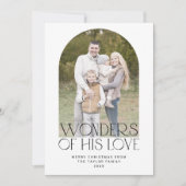 チャーリー・ブラック写真クリスチャン宗教的クリスマス シーズンカード (正面)