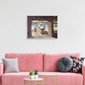 チャーリー・ラプスキー著「ターヌ・シェッド・アット・ドーン」 キャンバスプリント (インサイチュ (リビング))