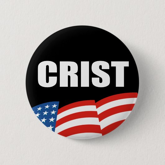 チャーリーCRISTの選挙のギア 缶バッジ (正面)