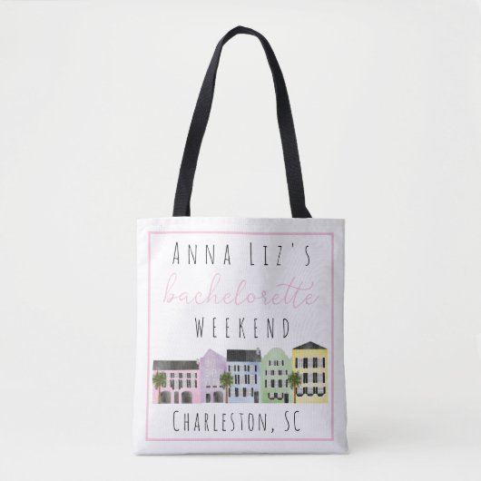 チャールストンでの独身最後の週末の記念品 トートバッグ (正面)
