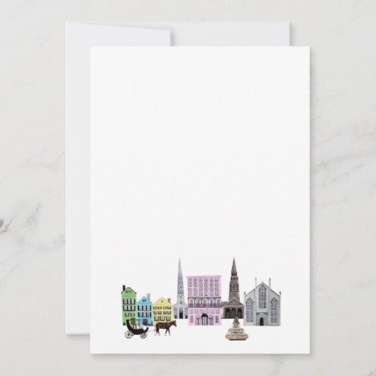 チャールストンのスカイライン 招待状 (正面)